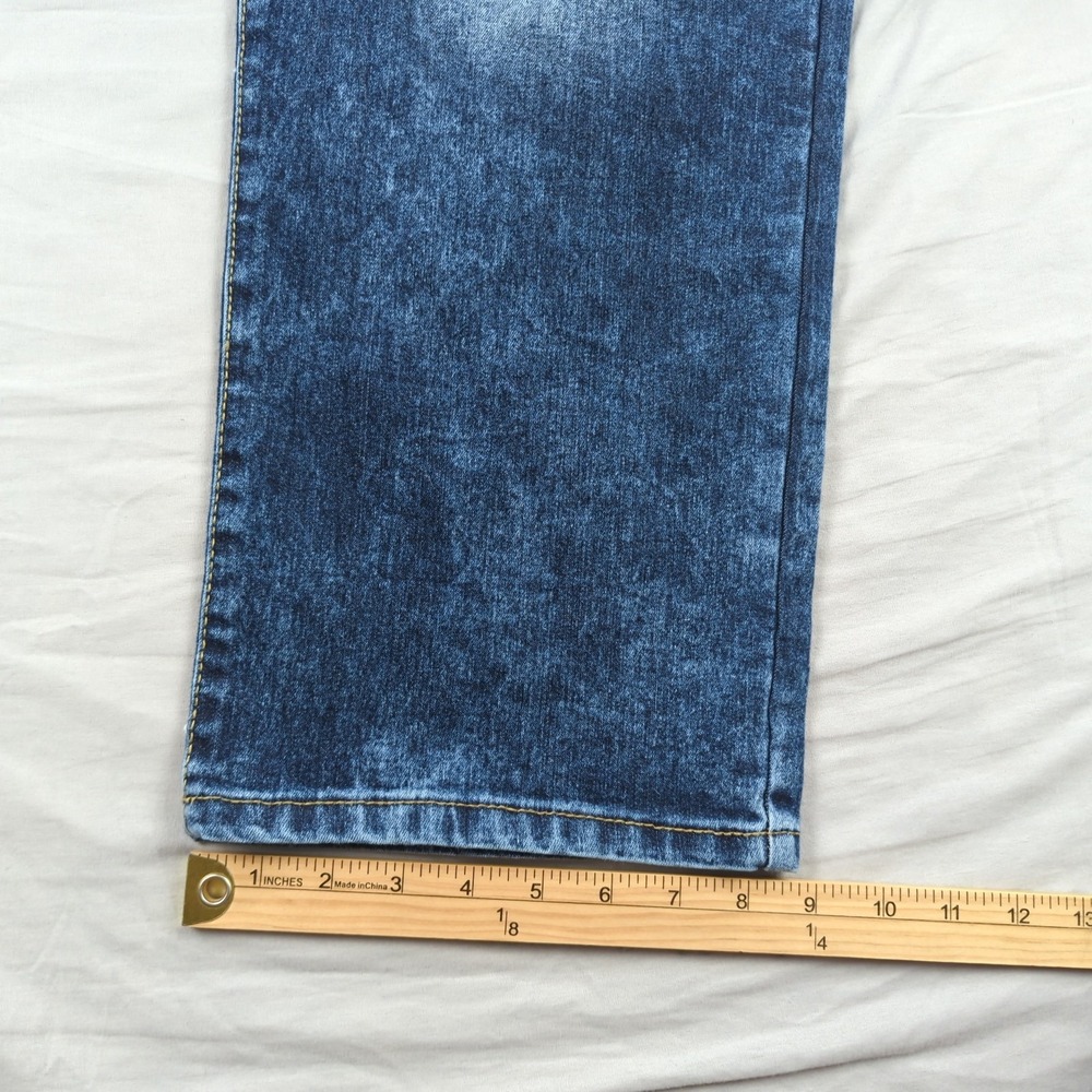 Southpole‎ Jeans Mens 46 Blue Baggy Skater Wide Leg Streetwear Faded Acid Wash - Picture 6 of 16